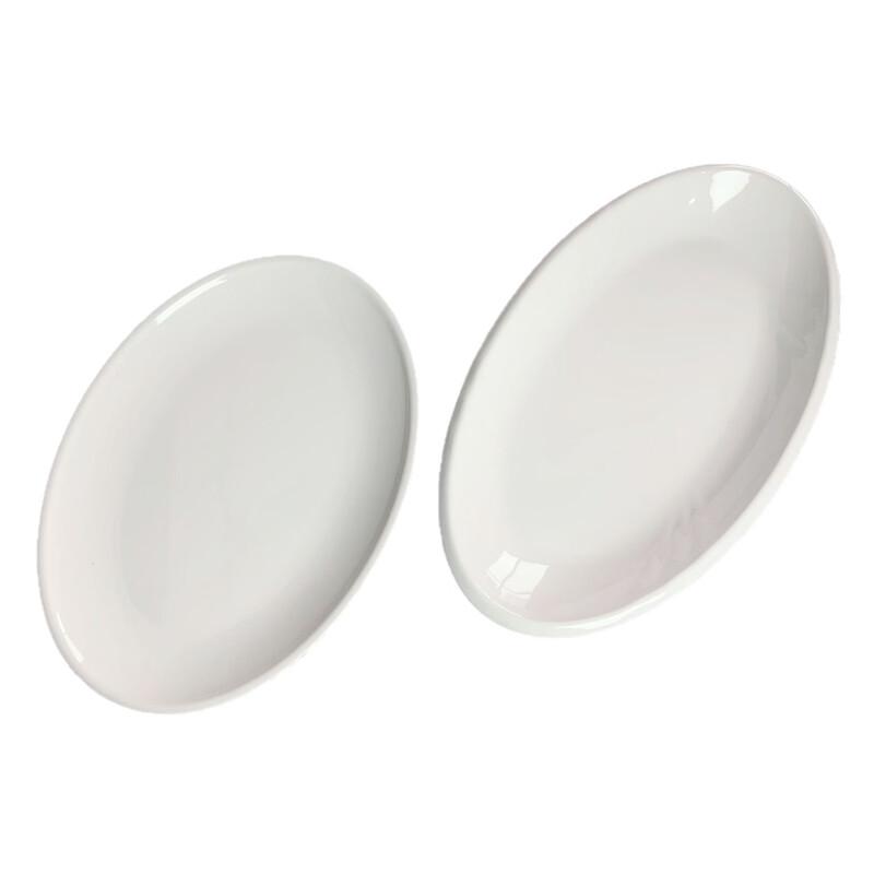 Piatto piano cena loto in melamina bianca