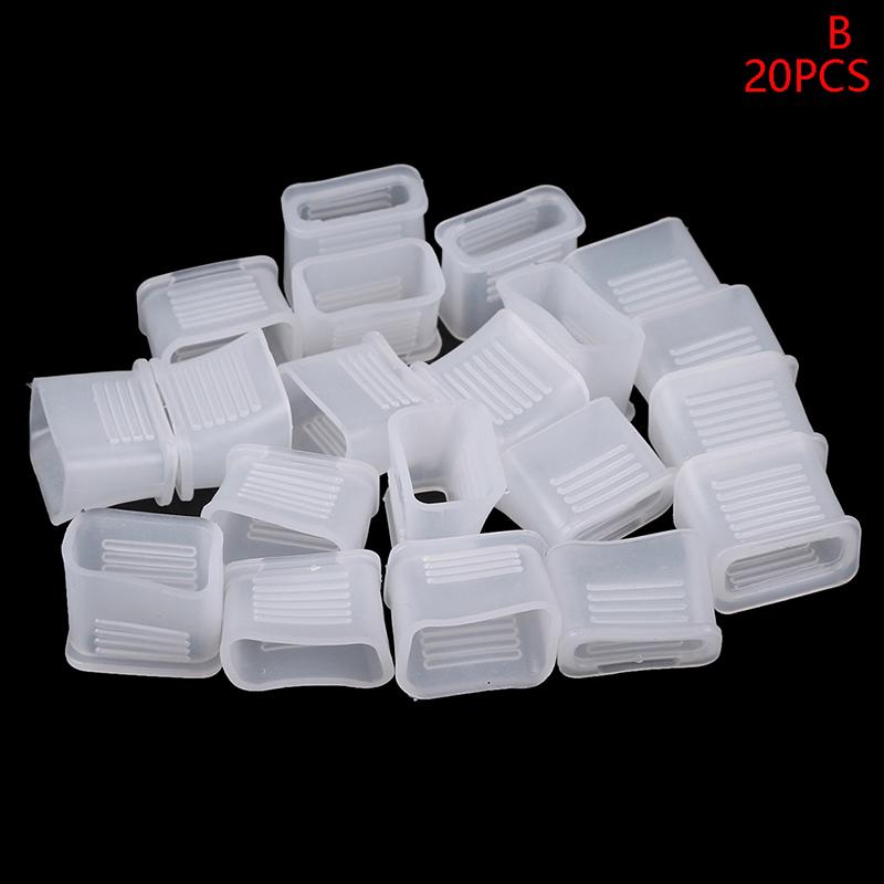 

20 шт. Накладка на свисток рефері Прозора свисток Амортизований мундштук Захисні аксесуари для свистка футбольного рефері