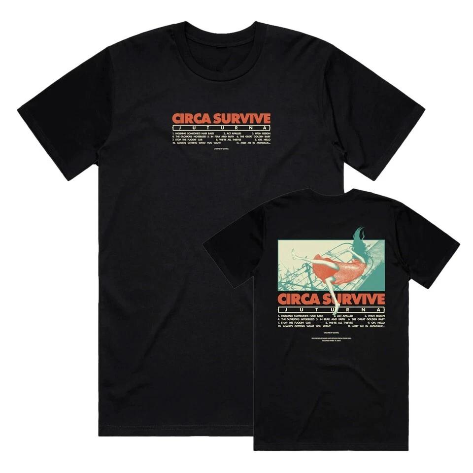 

НОВЫЙ Circa Survive Juturna Двусторонний Черный Все Размеры Подарок OM276 XL