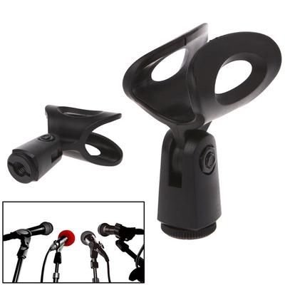 Mic Microphone Stand Accessory Flexible Plastic Clamp Clip Holder Mount