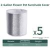Aluminum Foil Insulation Covers for For flower Pots Set of 5 Protection