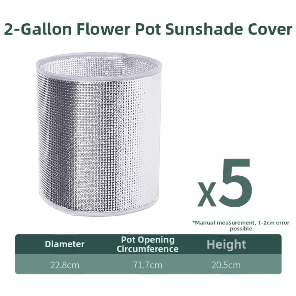 Aluminum Foil Insulation Covers for For flower Pots Set of 5 Protection