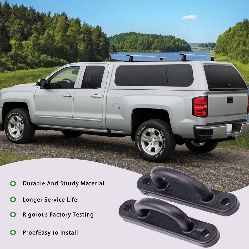 2 PCS Rotary Latch D Shape Striker Plates Compatible with Century Leer Truck Cap Parts 100LE 100XL D-Loop Striker Plate Truck Caps Replaces