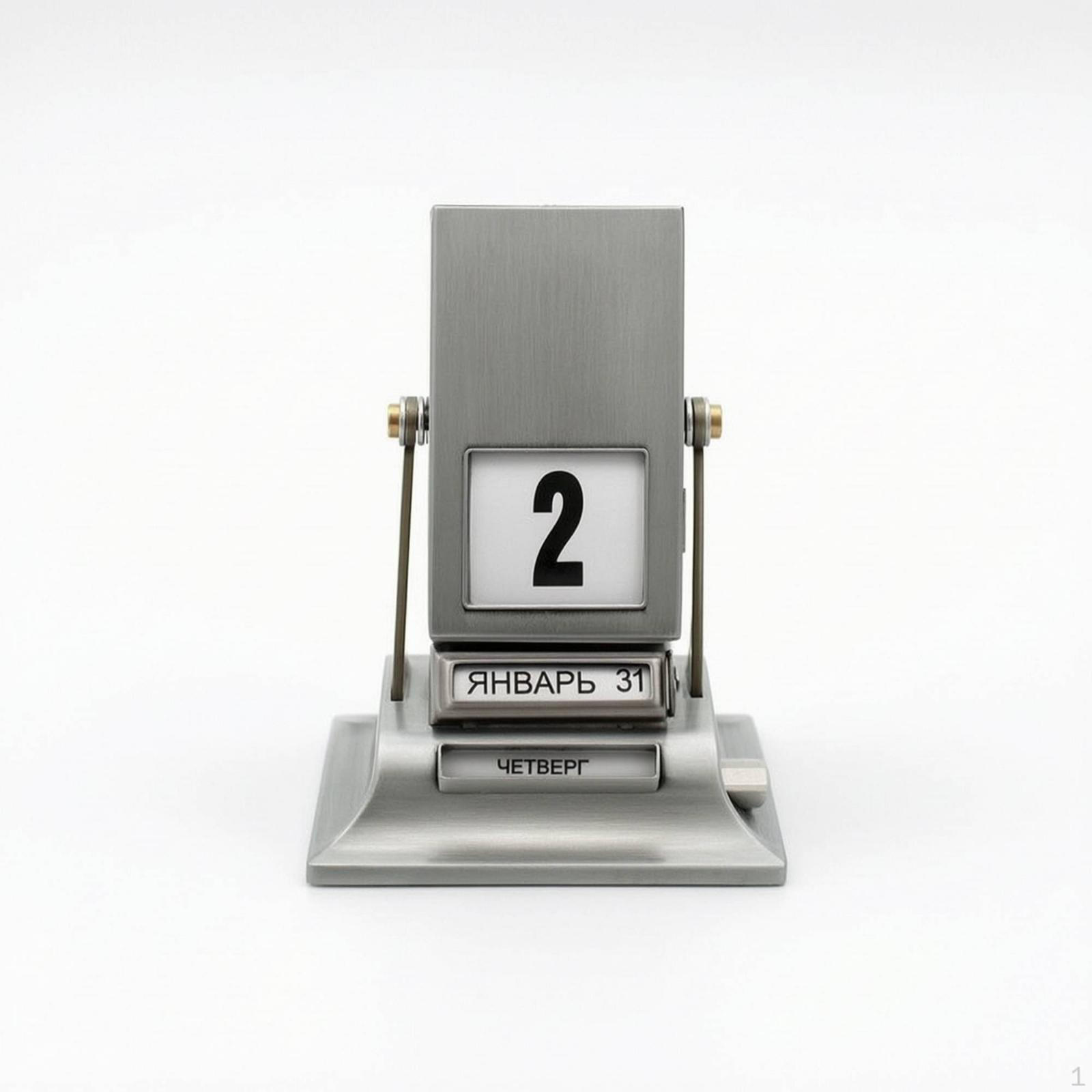 Rotary Everlasting Desk Calendar Freestanding Desktop