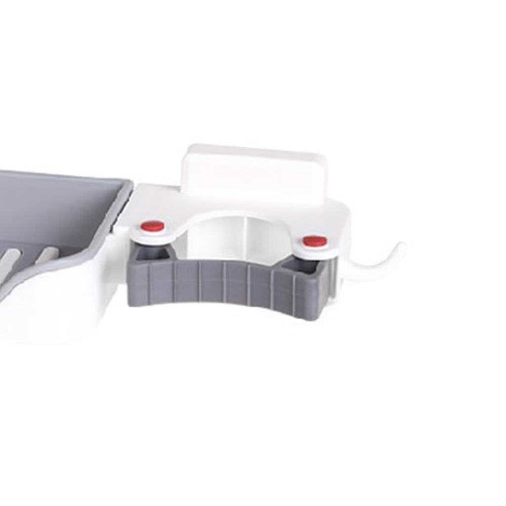 3 In1 Mop Soap Holder Household Mop Clip Wall Mount Hook Bathroom Drain Rack Soap Holder Broom Card Holder for Kitchen