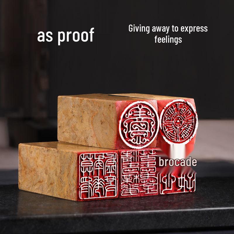 Pre-Made Leisure Seal: Calligraphy & Engraving Brush for Chinese Painting & Ancient Style Seal Script
