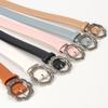 Damen Vintage Blumenmuster Pu-Gürtel Mit Legierungsschnalle Für Freizeit- Und Bürokleidung
