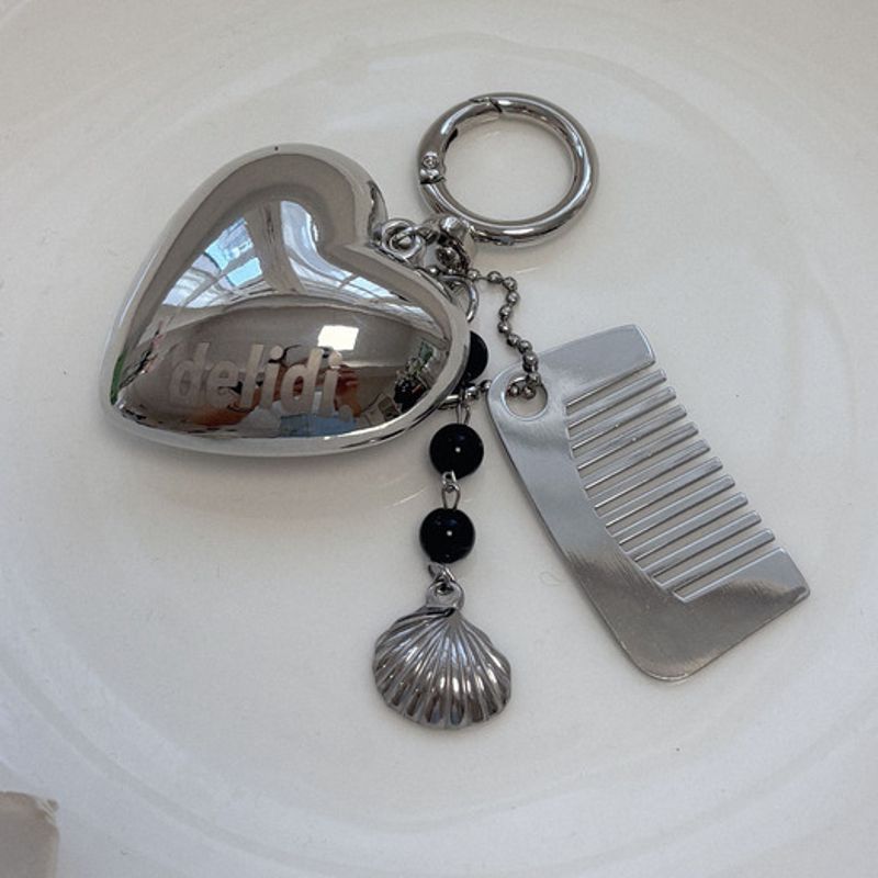 

delidi Bubbly heart comb keyring one