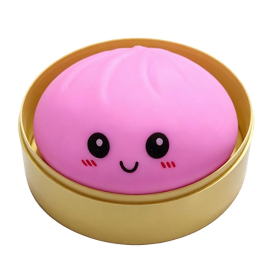1-4pcs Colorful Simulated Dumpling Squishy Relaxing  Antistress Enhance Happiness Rebound Squeeze  Toy