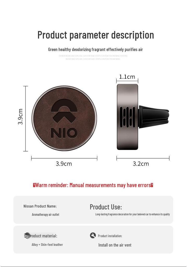 Compatible Nio ES6/EC6/ES8/ET5/ET7/ES7 Car Air Vent Mushroom Aromatherapy Accessories.