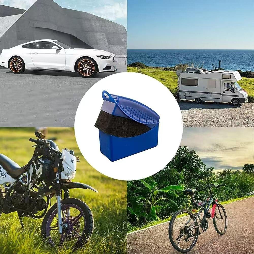 2Pcs Car Tires Waxing Polishing Cleaning Wipe Washing Tire Tyre Wheel Rim Trim Contour Detailing Dressing Shine Pad Sponge