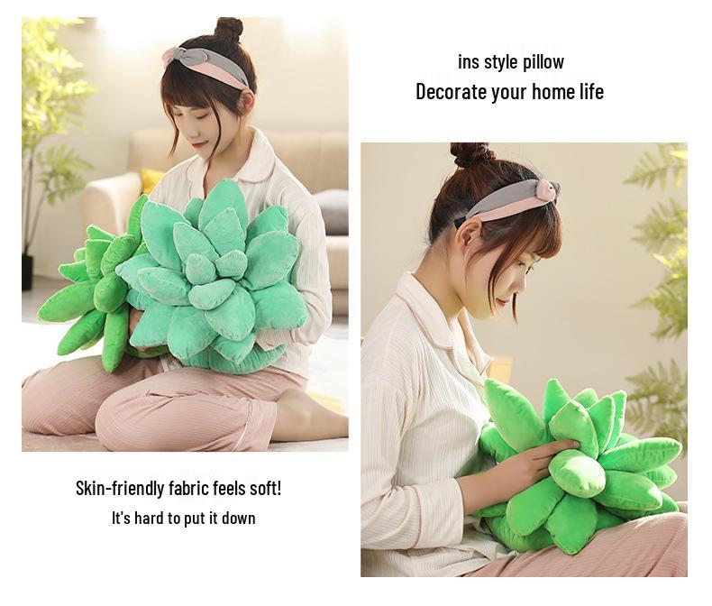 Cross-Border Succulent Plush Pillow Toy - Cute Plant Pillow for Kids