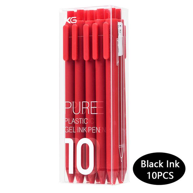 10pc Original Kaco Pen 0.5mm Gel Pen Signing Pen Core Durable Signing Pen Refill Smooth School OfficeWriting Stationery Supplies
