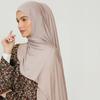 Hochwertiger Jersey-Hijab Schlichtes Muslimisches Kopftuch Einfarbige Mit Guter Naht Dehnbar Weich Turban Kopfwickel Schal