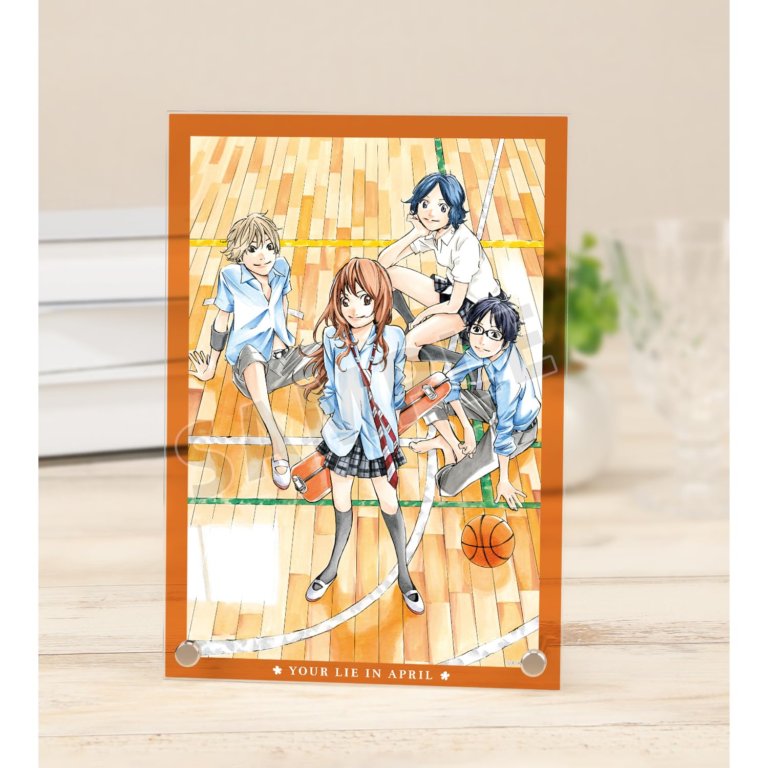 Твоя апрельская ложь Цветная иллюстрация Акриловая панель A5 версия А