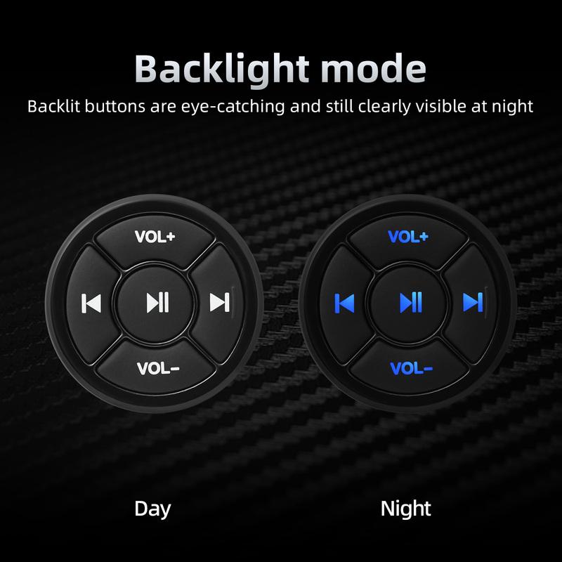 Wireless Media Bluetooth-compatible Button Remote Controller 5 Keys Car Steering Wheel MP3 Music Play For IOS Android Media