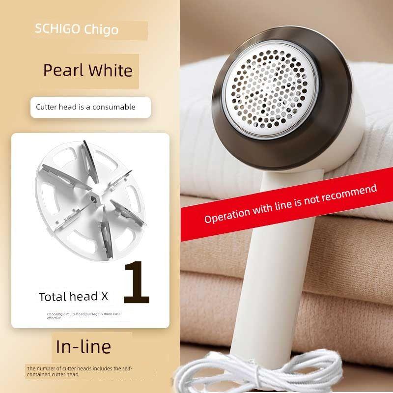 

Chigo Fur Ball Trimmer Lady Shaver Clothes Pilling Hair Ball Trimmer For Home Scraping Hair Remover Repair Removal Ball Handy Gadget Light Luxury White [Plug-In Model]
