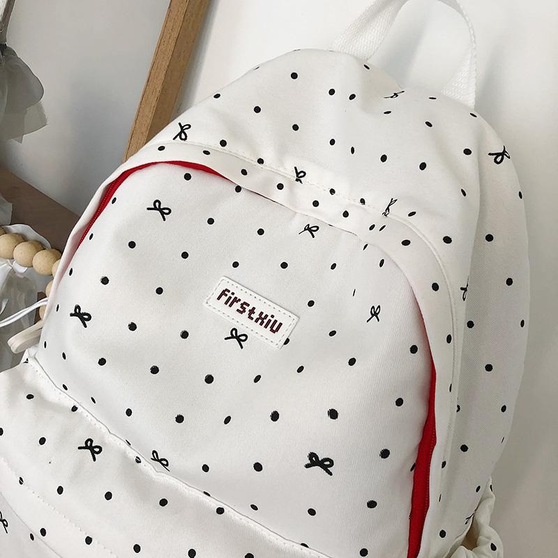 Printed Backpack Junior High School Student Lightweight Schoolbag Women's Travel Large Capacity Backpack