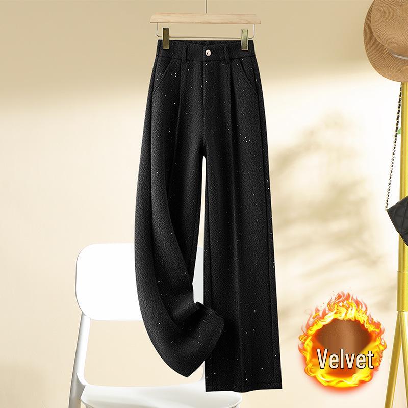 

Блестящая бархатная верхняя одежда во французском стиле и длинные повседневные брюки класса люкс 29 for 115-125 lbs