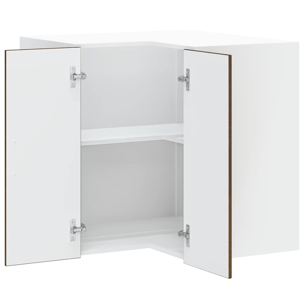 Vidaxl Corner Wall Cabinet for Kitchen, Porto, Brown Oak