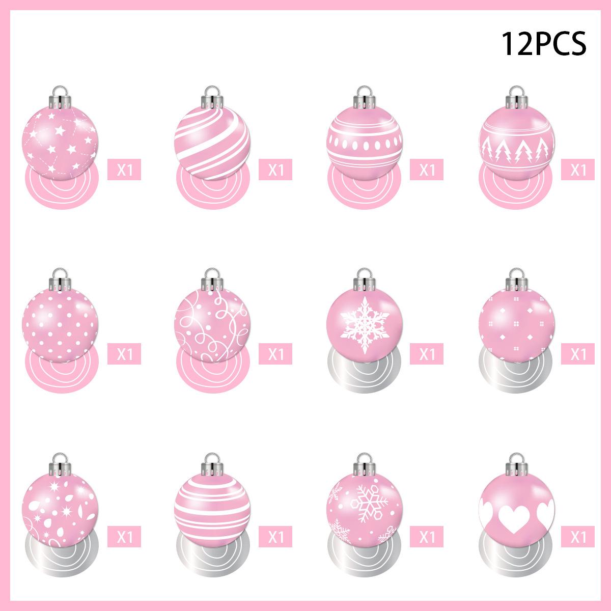 

Новый стиль, Рождественская тема, Розовый, Бумага, Рождественский шар, Спиральная подвеска, Украшение для вечеринки, Декоративные принадлежности Christmas pink spirals