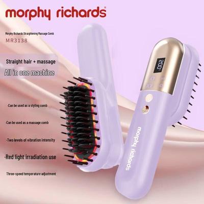 Morphy Richards Portable Electric Hair Straightener & Massager Comb CN Plug (adapter Included)