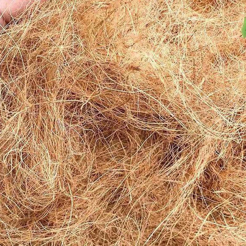 50g Coconut Palm Silk Coconut Shell Silk Greening Covering Potted Coconut Silk Paving Decorative Bird's Nest Bedding Breathable Grass Silk
