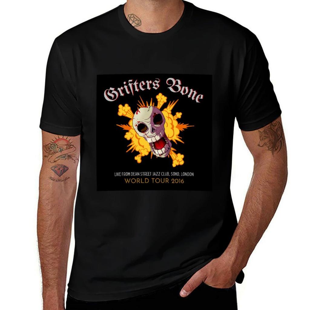 Grifters Bone Tshirt Heavy Duty Casual Work Tee Tshirt