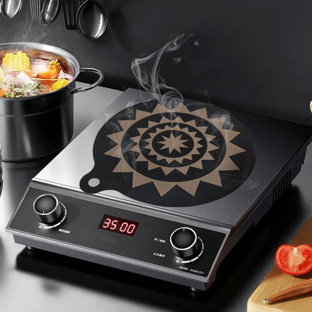 2pcs Thermal Sensor Color Change Induction Cooktop Mat Cooktop Scratch Protector  Dining Table