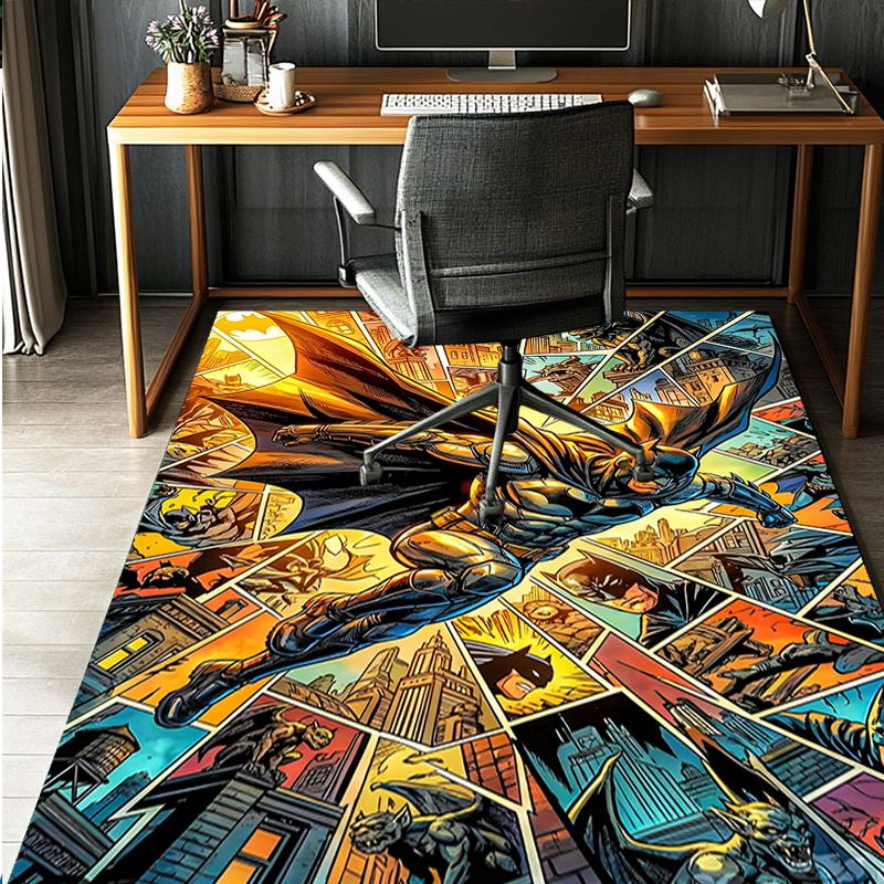 Batman Pattern Rug, Indoor/Outdoor Mat, for Picnic, Gameroom, Bedroom, Office, Living Room, Home Decor Carpet, Birthday Gift
