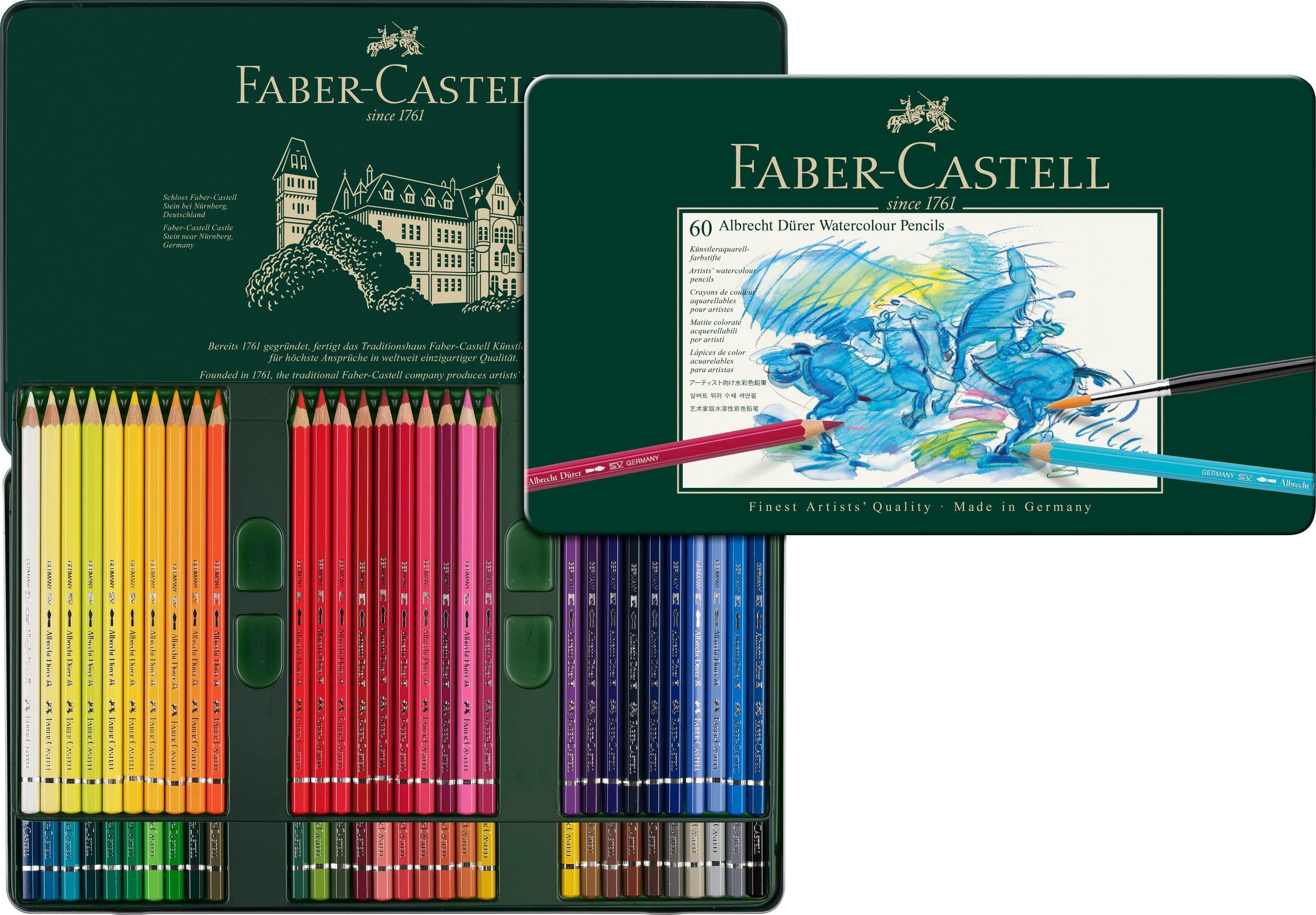 

Albrecht Dura Watercolor 60 117560 Japanese Faber-Castell Pencils, Colors, Tin, [Official Product]