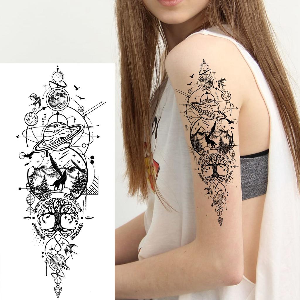 1 Sheet Bless Belief Faith Engraved Temporary Tattoos Family Love Tatoos Waterproof Realistic Fake Tattoo Stickers Long Lasting