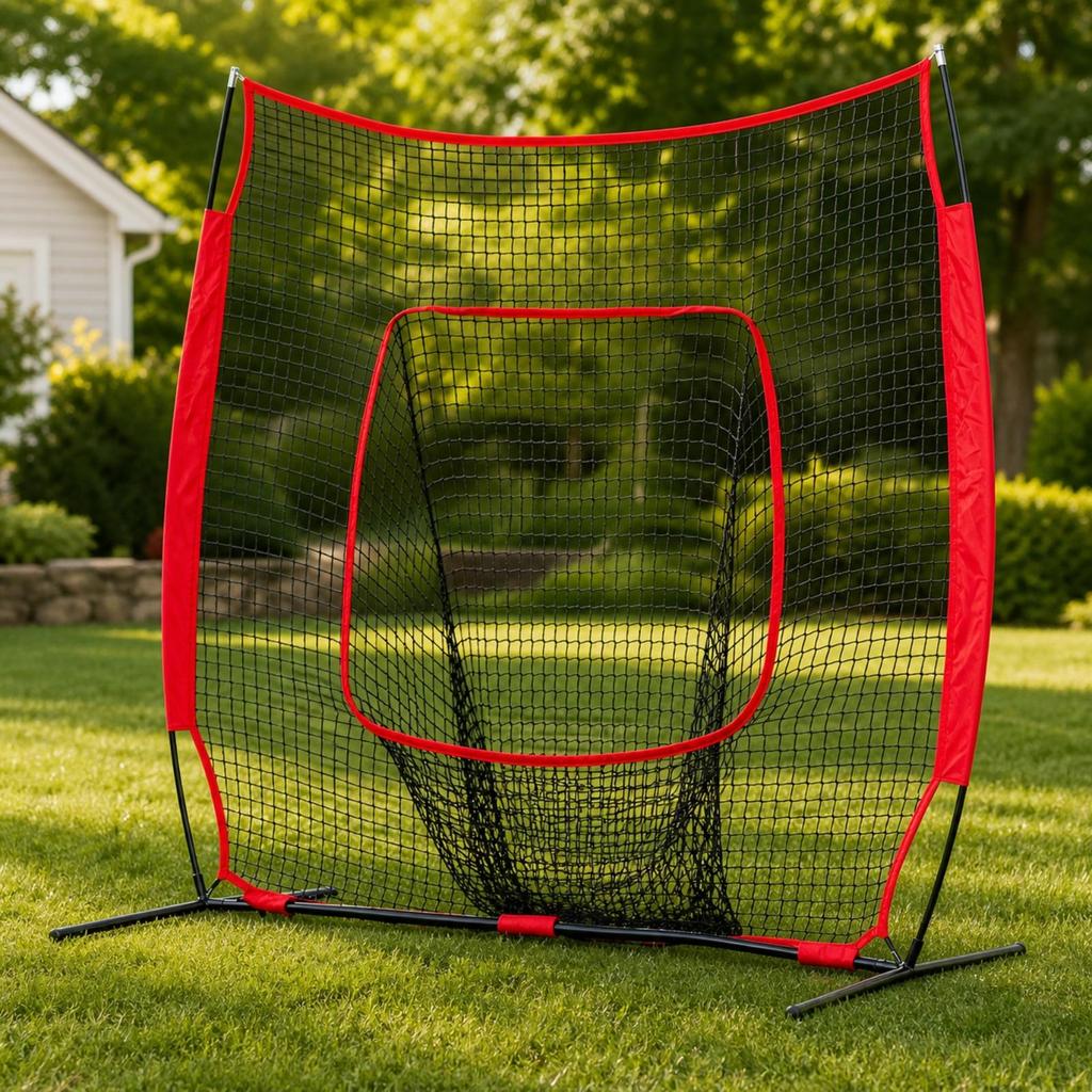 Baseball Practice Net Portable Hitting Freestanding for Backyard