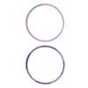 Weighted Fitness Hoop 6 Section Detachable Dual Color Abdomen Waist Slimming Exercise Hoop