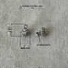 Handmade Thailand Silver Flying Saucer Spacer Beads for DIY Bracelet Accessories