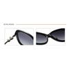 Jennie Style Polarized Square Frame Sunglasses with Pearl Accents