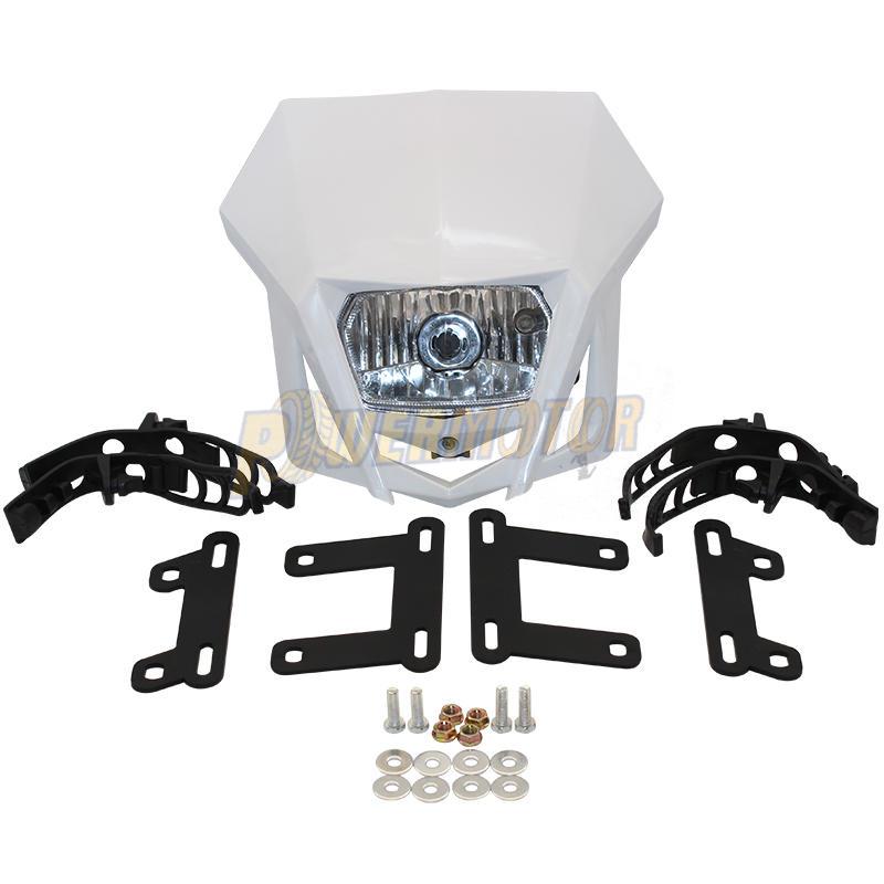Motorcycle Headlight Fairing Universal Dual Sport Headlight Dirt Bike Head Lamp Motocross for HONDA XR CRF 150 230
