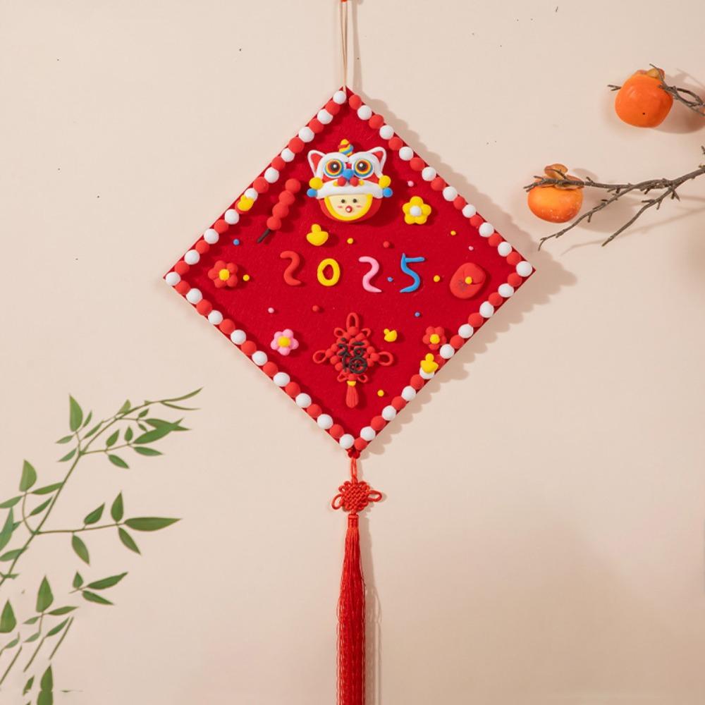 

Cartoon Fu Character Pendant 3D Hall Hanging Ornaments DIY Lucky Character Pendant Spring Festival Style B