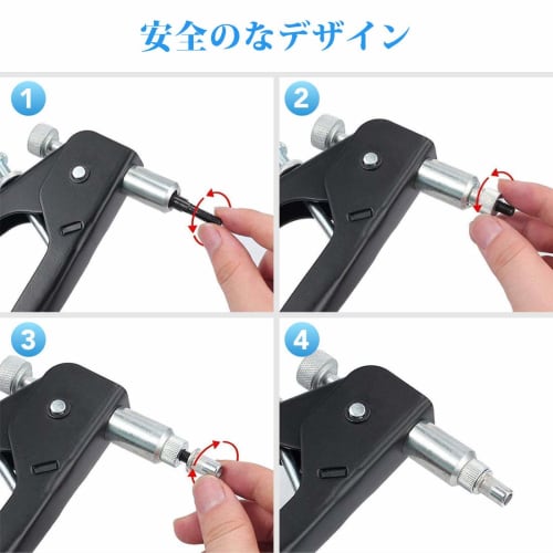 Hand Riveter Set, 86-Piece Set of M3/M4/M5/M6/M8 Threaded Nuts and Rivet Inserts, Steel and Aluminum Rivet Tool Set