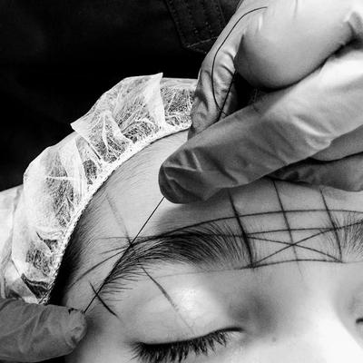 Nitě pro vykreslování Semi Permanentní Polohovací Mapovací Nitě Nástroj pro Měření Obočí Přednamočená Nit pro Microblading