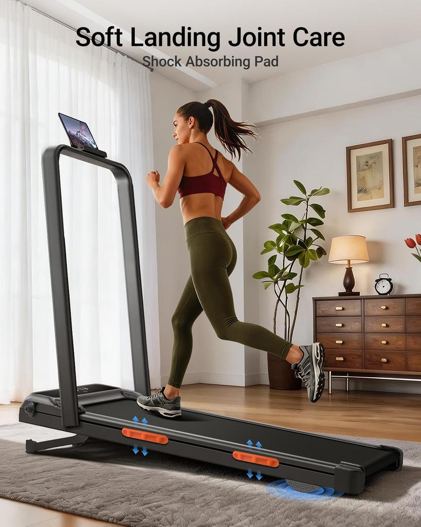 ROBORE X8F Tapis Roulant da Camminata con Regolazione Automatica dell'Inclinazione 0-20% | Tapis Roulant da Scrivania 1-12 km/h, Salvaspazio per Casa e Ufficio