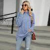Women S High Neck Loose Long Sleeve Split T Shirt Top