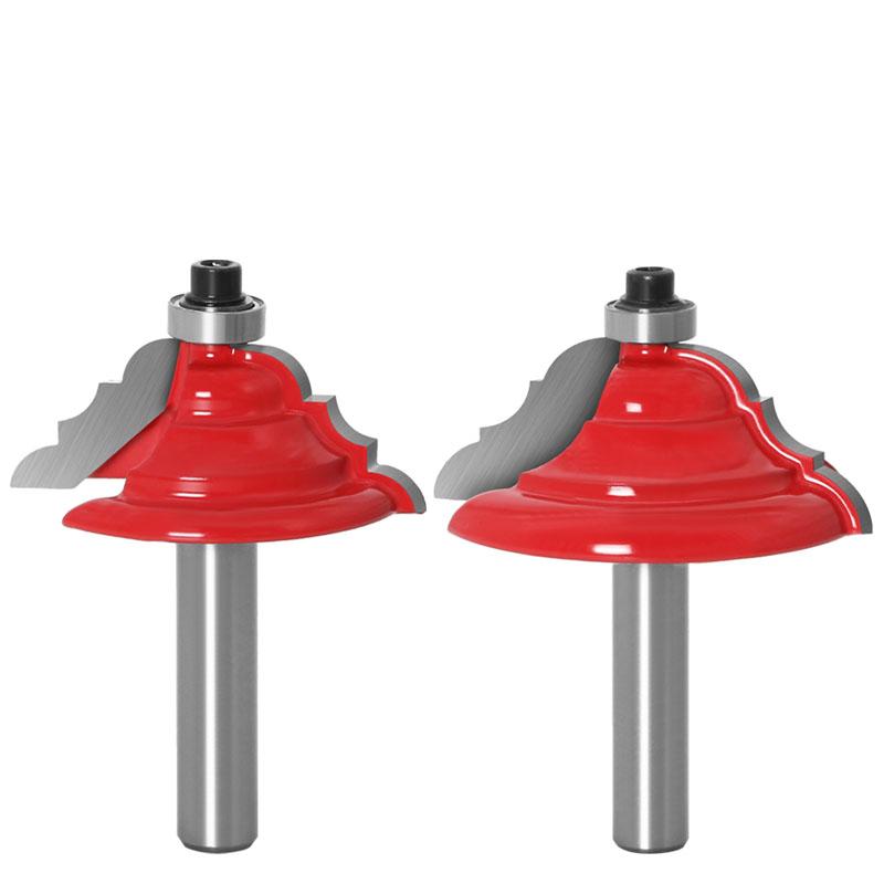 1pc Table Edge Router Bit French Baroque 8mm Shank Line Knife Woodworking Cutter Tenon Cutter for Woodworking Tools