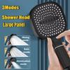 Square Large Panel Shower Head 3 Mode Bathroom Shower Tool Bathroom Shower Head  Home Shower