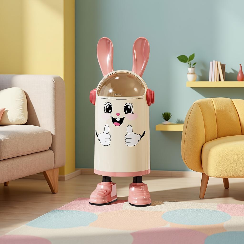 Cartoon Rabbit Ear Trash Can