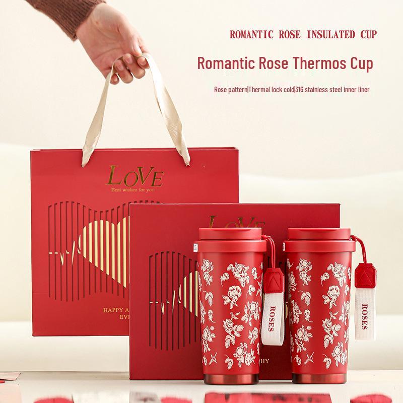 Elegant Wedding Gift: High-End Cup Set for Newlywed Brides & Best Friends