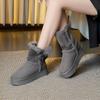 Snow boots 2025 winter new velvet warm non-slip short boots women's thick soles increase two wear large Northeast cotton shoes