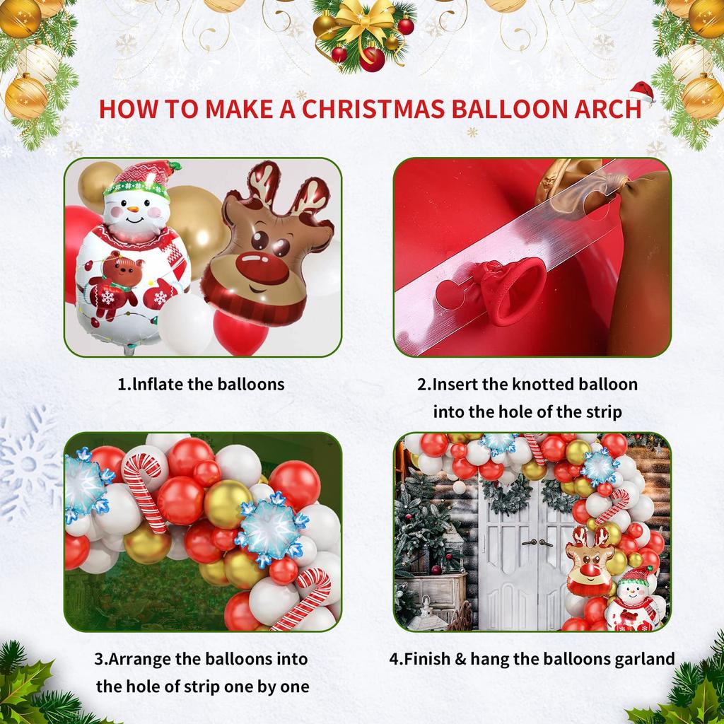 Weihnachtsballons Schneemann Elch Schlitten Hirsch Folienballons Frohes Neues Jahr Weihnachtsfeier Dekorationen