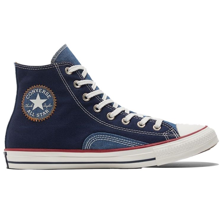 Converse Chuck Taylor All Star 1970s Indigo Boro Comfortable Versatile Durable Lightweight Shock Absorbing High Top Canvas Shoes 171066C