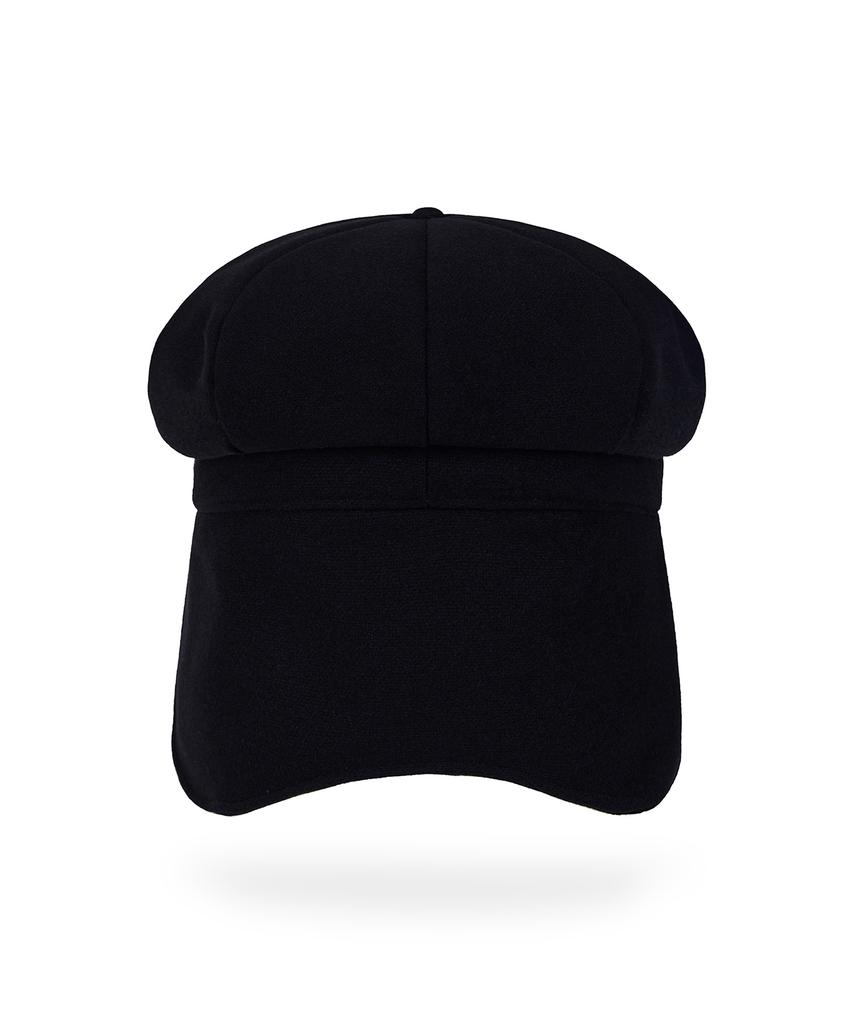 Bajal Va Studded Fly Newsboy Cap Black